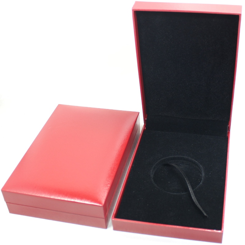 Item V-15S rectangle Leatherette Paper box for 75*120 mm medal, coin & badge, etc. mm. 97*143*34, weights about 170g